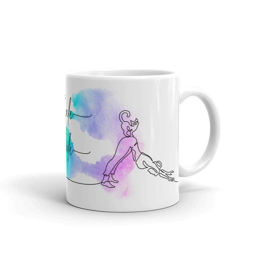 Inhale the good s**t Exhale the bull***t Funny cup Esoteric Yoga coffee mug 