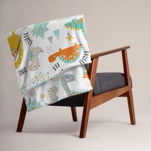 Cute funny kids dinosaurs blanket. Colorful dinosaurs blanket, Baby Shower Gift , blanket for kid, blanket for boy, blanket for girl, blanket for Toddler, Big Kid blanket, baby blanket, newborn blanket