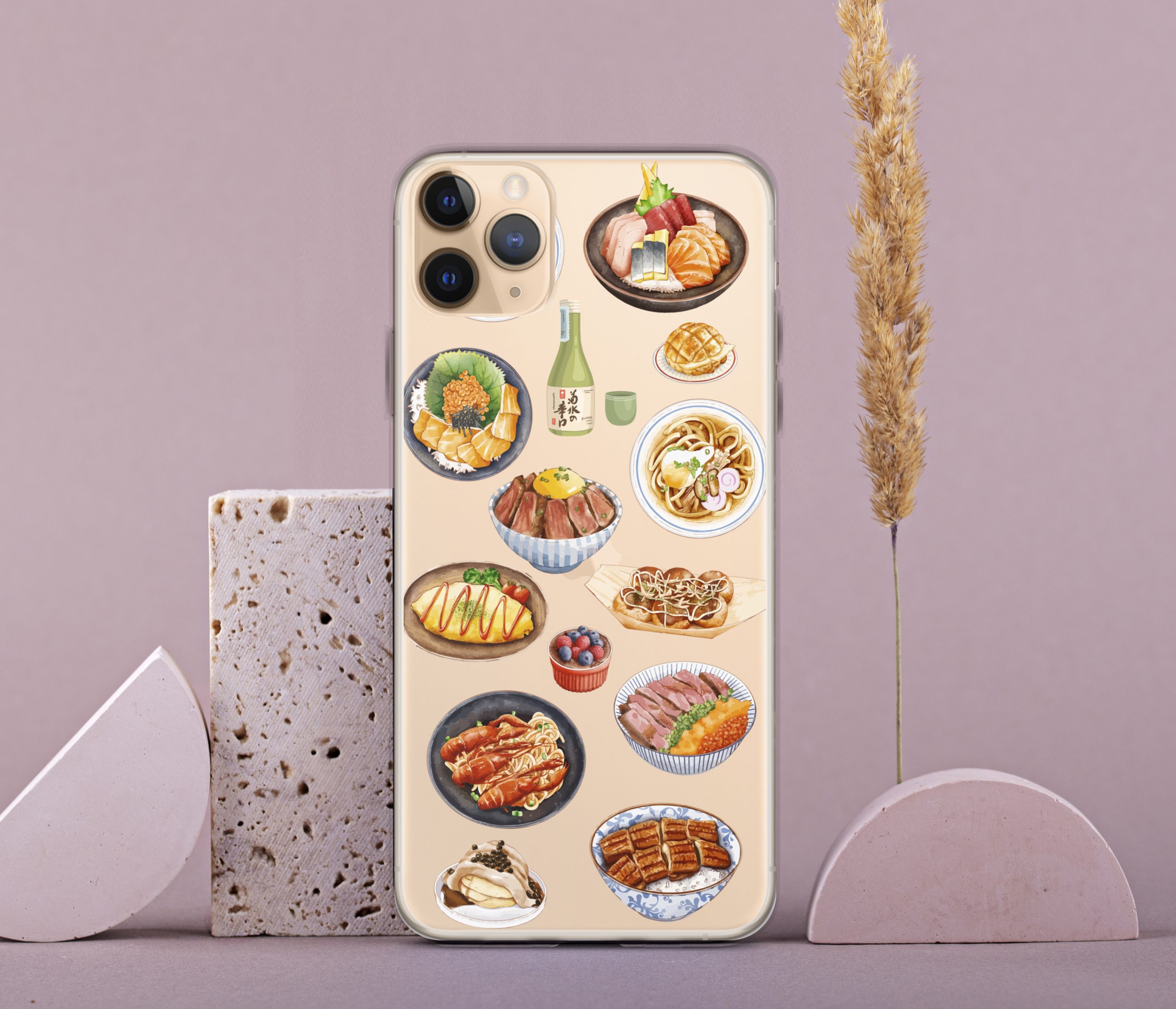 kawaii food phone case