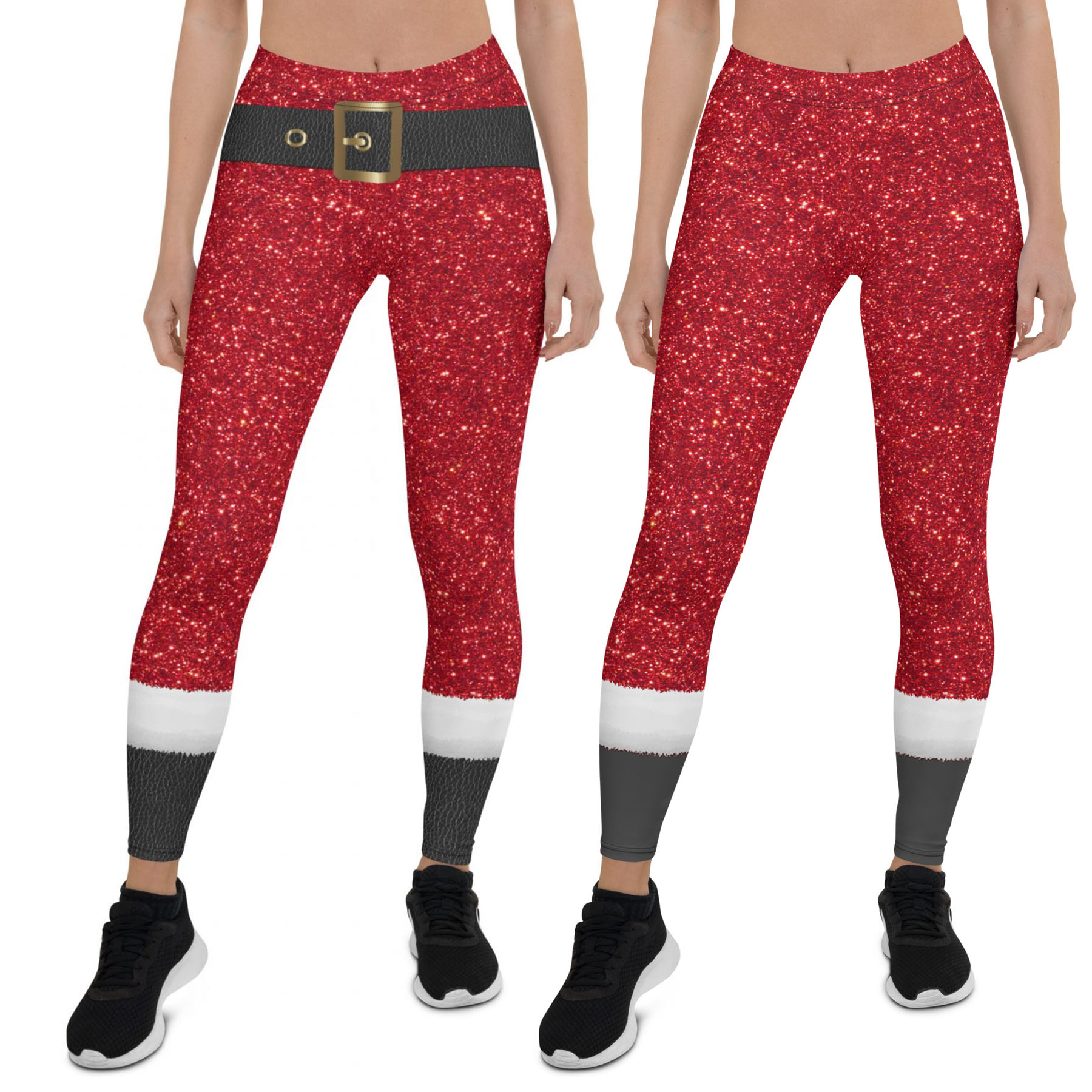 Santa's Leggings, Christmas woman outfit